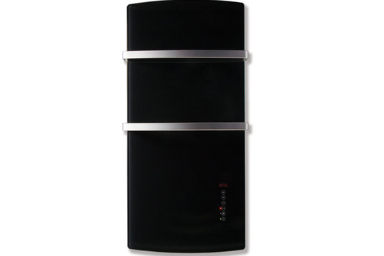 DEVA Glazen radiator met Fan Heater 1500 Watt | Zwart glas - afb. 1